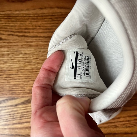 Nike flex Contact running shoe sz9 womens gold beige metallic GUC lightweight - Picture 6 of 9